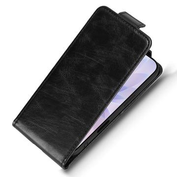 iPhone 17 lodret flip-etui med stativ - sort