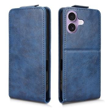 iPhone 17 lodret flip-etui med stativ - mørkeblå