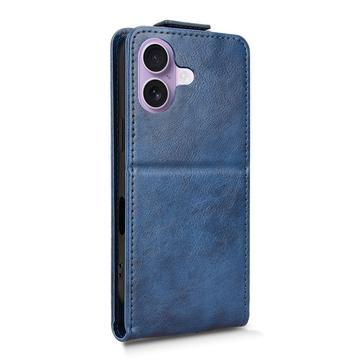 iPhone 17 lodret flip-etui med stativ - mørkeblå