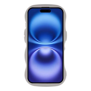 iPhone 17 Bølgekant magnetisk hybrid cover - grå