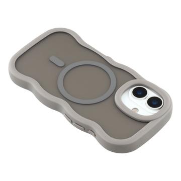 iPhone 17 Bølgekant magnetisk hybrid cover - grå