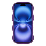 iPhone 17 Bølgekant magnetisk hybrid cover - lilla