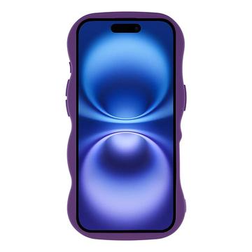 iPhone 17 Bølgekant magnetisk hybrid cover - lilla