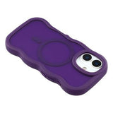 iPhone 17 Bølgekant magnetisk hybrid cover - lilla