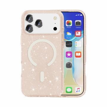iPhone 18 Pro Max Stylish Glitter Series Hybrid Cover - MagSafe kompatibel - Guld