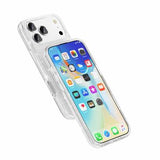 iPhone 18 Pro Max Stylish Glitter Series Hybrid Cover - MagSafe kompatibel - Hvid