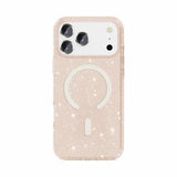iPhone 18 Pro Stylish Glitter Series Hybrid Cover - MagSafe kompatibel - Guld