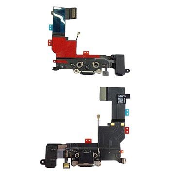 iPhone 5S Opladerforbindelse Flex Kabel - Sort