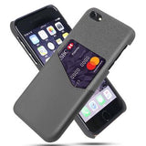 iPhone 7/8/SE (2020)/SE (2022) KSQ Cover med Kortholder - Grå