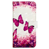 iPhone 7/8/SE (2020)/SE (2022) Wonder Series Pung Cover - Rose Sommerfugle