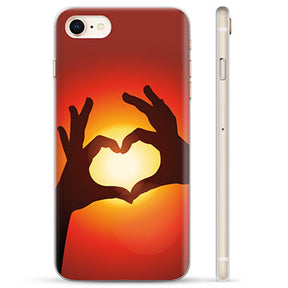 iPhone 7/8/SE (2020)/SE (2022) TPU Cover - Hjertesilhuet