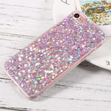 iPhone 7/8/SE (2020)/SE (2022) Glitter Flakes TPU Cover - Pink