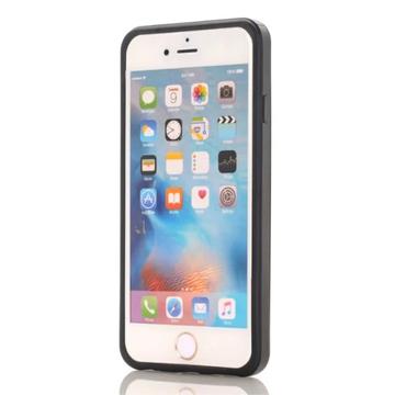 iPhone 7/8/SE (2020)/SE (2022) Hybrid Cover med Glidende Kortslot - Sort