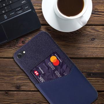 iPhone 7/8/SE (2020)/SE (2022) KSQ Cover med Kortholder - Blå