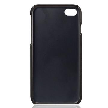 iPhone 7/8/SE (2020)/SE (2022) KSQ Belagt Plastikcover med Kortlommer - Sort