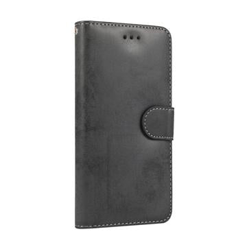 iPhone 7 Plus/8 Plus Vintage 2-i-1-pungetui med aftageligt låg - sort