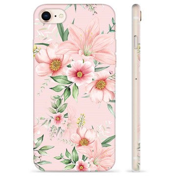 iPhone 7/8/SE (2020)/SE (2022) TPU Cover - Vandfarveblomster