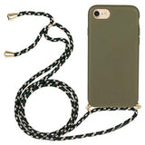 iPhone 7/8/SE (2020)/SE (2022) TPU Cover med Nøglesnor - Army Grøn