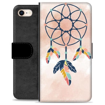 iPhone 7/8/SE (2020)/SE (2022) Premium Flip Cover med Pung - Drømmefanger