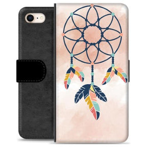 iPhone 7/8/SE (2020)/SE (2022) Premium Flip Cover med Pung - Drømmefanger