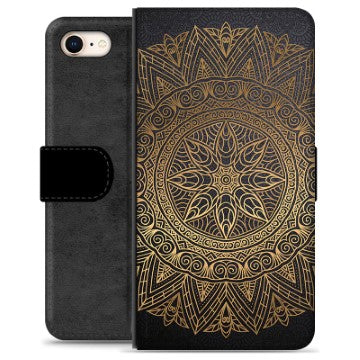 iPhone 7/8/SE (2020)/SE (2022) Premium Flip Cover med Pung - Mandala