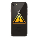 iPhone 8 Bag Cover Reparation - inkl. ramme - Sort