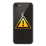 iPhone 8 Bag Cover Reparation - inkl. ramme - Sort