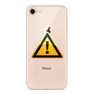 iPhone 8 Bag Cover Reparation - inkl. ramme - Guld