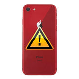 iPhone 8 Bag Cover Reparation - inkl. ramme - Rød