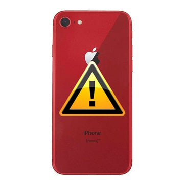 iPhone 8 Bag Cover Reparation - inkl. ramme - Rød