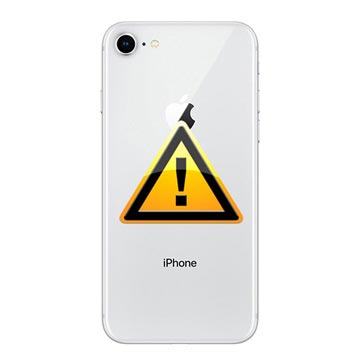 iPhone 8 Bag Cover Reparation - inkl. ramme - Sølv