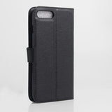 iPhone 7 Plus / iPhone 8 Plus Pung Taske med Magnetisk Lukning - Sort