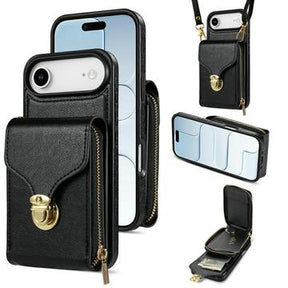 iPhone Air Alt-i-et cover med pung og rem - Sort
