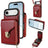 iPhone Air Alt-i-et cover med pung og rem - rød