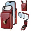 iPhone Air Alt-i-et cover med pung og rem - rød