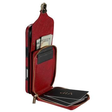 iPhone Air Alt-i-et cover med pung og rem - rød