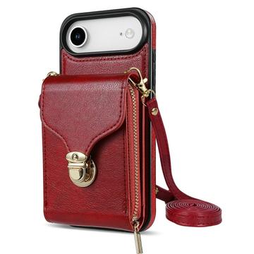 iPhone Air Alt-i-et cover med pung og rem - rød