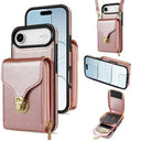iPhone Air Alt-i-et cover med pung og rem - Rødguld