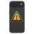 iPhone Air Bagcover Reparation - kun glasset - Sort