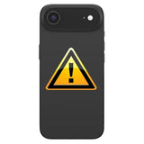 iPhone Air Bagcover Reparation - kun glasset - Sort