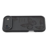 iPhone Air TPU-cover med Sommerfugleprint - Sort