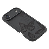 iPhone Air TPU-cover med Sommerfugleprint - Sort
