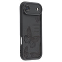 iPhone Air TPU-cover med Sommerfugleprint - Sort