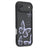 iPhone Air TPU-cover med Sommerfugleprint - Lilla / Sort