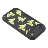 iPhone Air TPU-cover med Sommerfugleprint - Gul / Sort