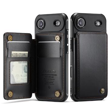 iPhone Air Caseme C22-etui RFID-kortpung - Sort