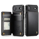 iPhone Air Caseme C22-etui RFID-kortpung - Sort