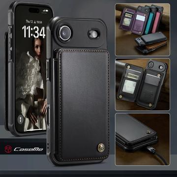 iPhone Air Caseme C22-etui RFID-kortpung - Sort