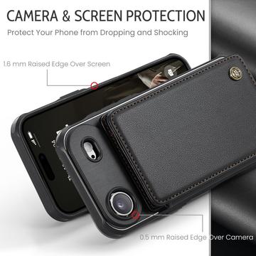 iPhone Air Caseme C22-etui RFID-kortpung - Sort