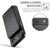 iPhone Air Caseme C22-etui RFID-kortpung - Sort